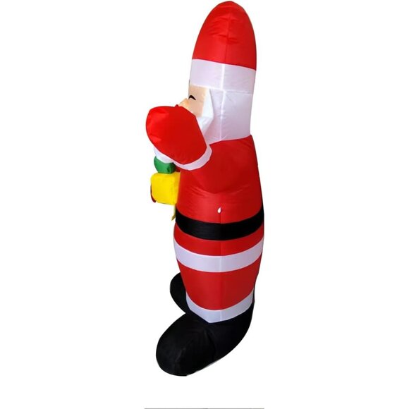 1.5M Inflatable Santa Claus with LED Lights for Christmas Yard Lawn Decor - Picture 5 of 5